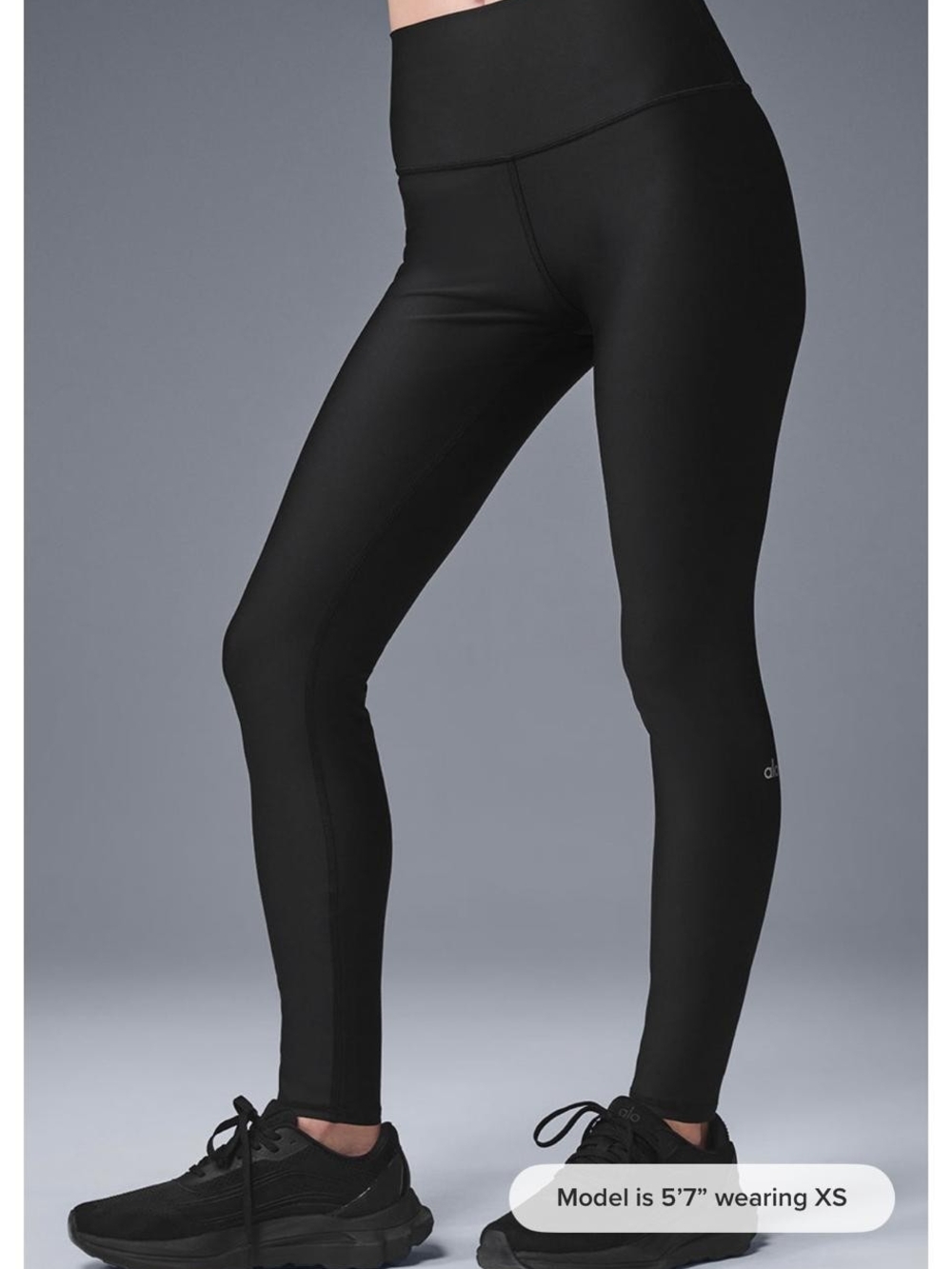 High-Waist Black Performance Leggings